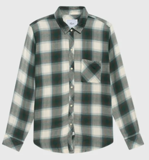 Hunter Shirt Ivory Olive Teal