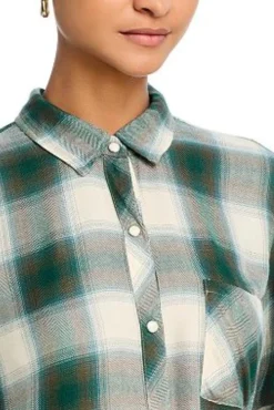 Hunter Shirt Ivory Olive Teal