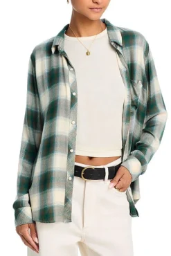 Hunter Shirt Ivory Olive Teal