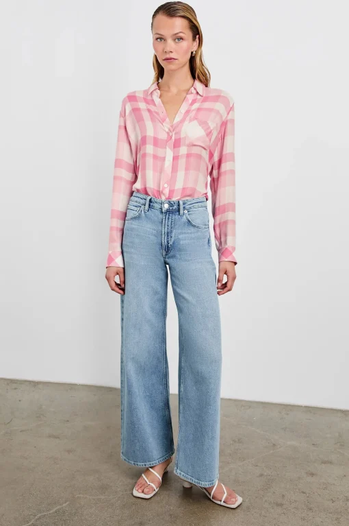 Hunter Shirt Ivory Rose