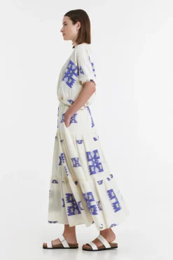 Iliokali Skirt Blue/Lime
