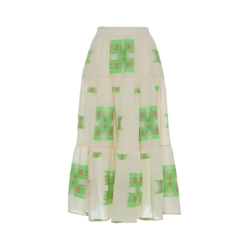 Iliokali Skirt Green/Fuscia