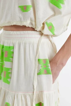 Iliokali Skirt Green/Fuscia