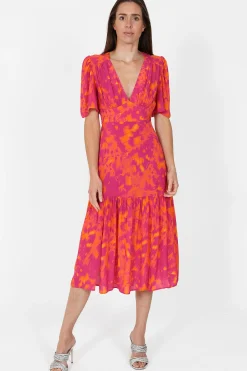 Imelda Dress Pink Butterfly