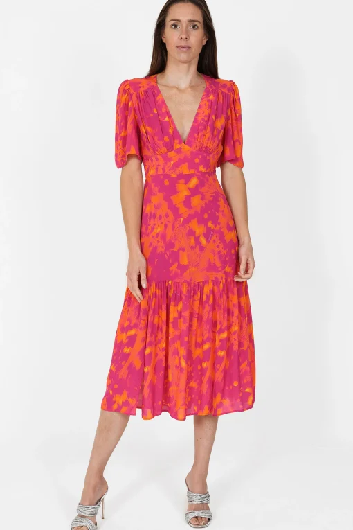 Imelda Dress Pink Butterfly