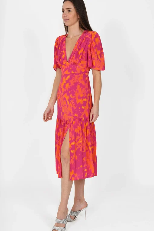 Imelda Dress Pink Butterfly