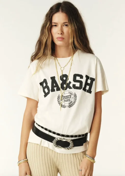 Ioni Varsity T-Shirt Ecru