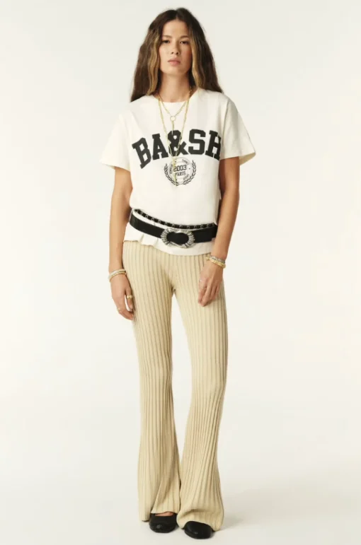 Ioni Varsity T-Shirt Ecru