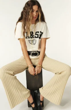 Ioni Varsity T-Shirt Ecru