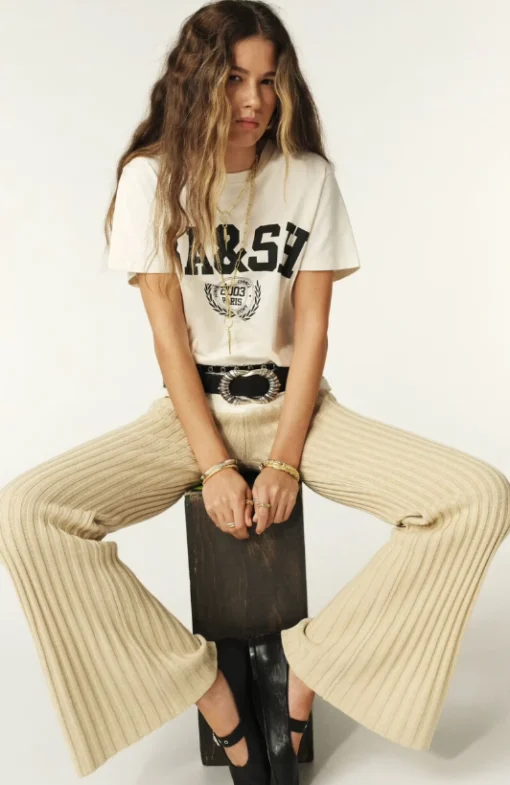 Ioni Varsity T-Shirt Ecru