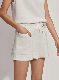 Isabella Mid-Rise Short Ivory Marl