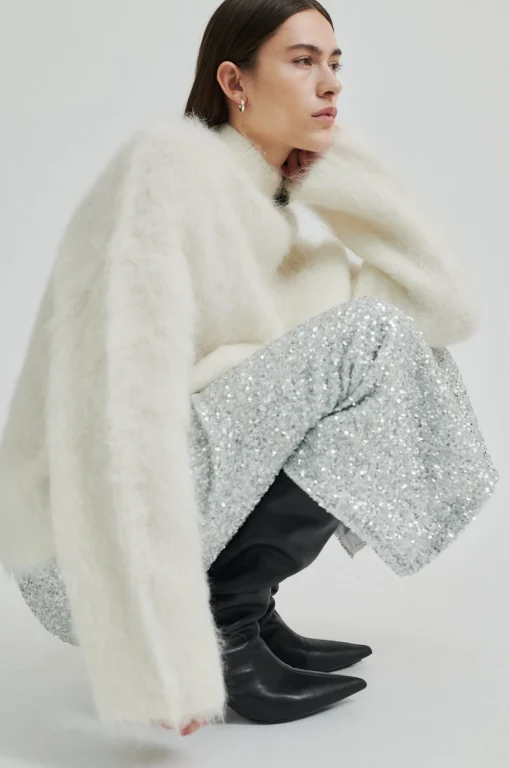 Isaky Knit T-Neck Eggnog
