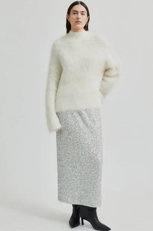 Isaky Knit T-Neck Eggnog