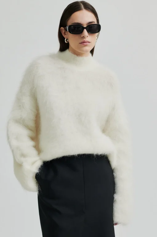 Isaky Knit T-Neck Eggnog