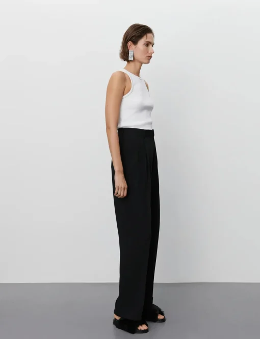 Jacques Classic Gabardine Trousers Black