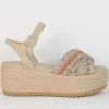 Jaipur Raffia Sandal Pastel Crush