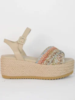 Jaipur Raffia Sandal Pastel Crush