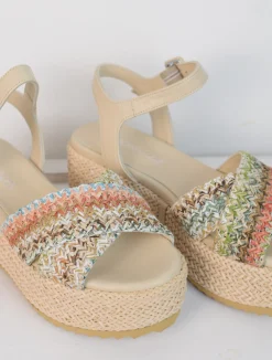 Jaipur Raffia Sandal Pastel Crush