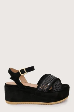 Jaipur Suede Sandal Black