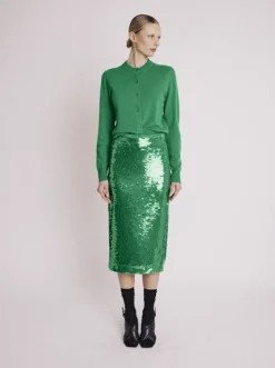 Jamyla Green Sequin Skirt