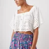 Kit Top White Eyelet