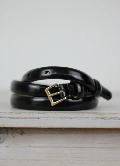 Leather Belt Black Patent