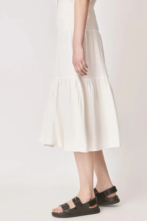 Leia Midi Skirt White