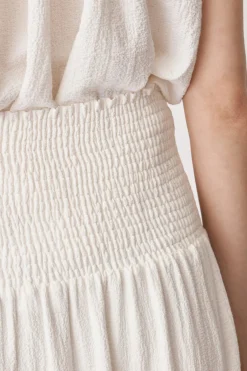 Leia Midi Skirt White