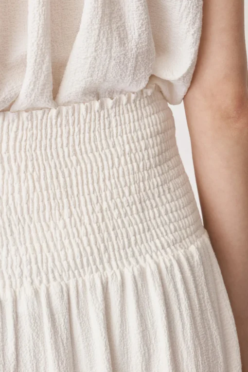 Leia Midi Skirt White