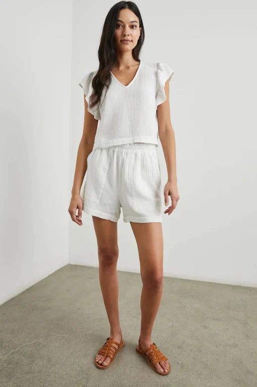 Leighton Shorts White