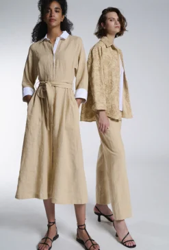 Linen Dress Sand