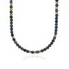 Long Medium Dumortierite Beaded Necklace