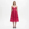 Magenta Azaelea Lace Dress