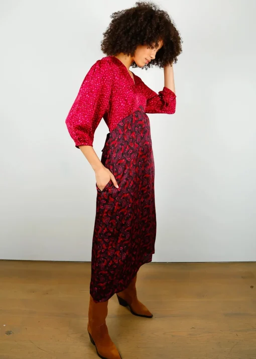 Maggie Dress Leo/Paisley Pinks