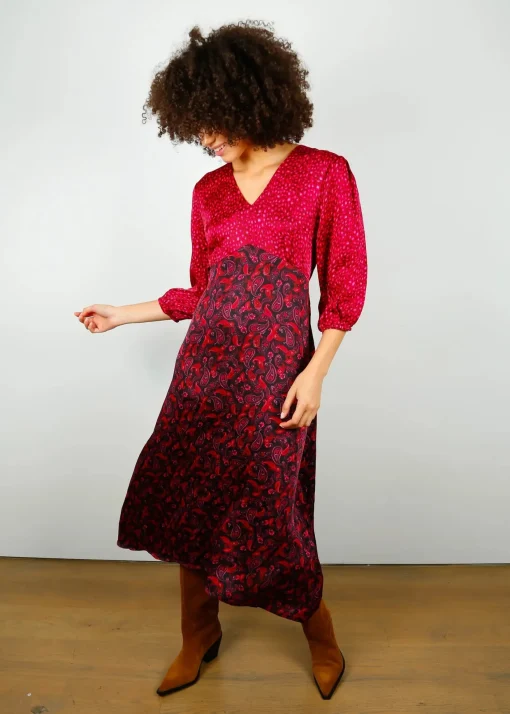 Maggie Dress Leo/Paisley Pinks