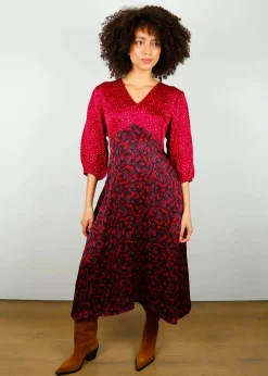 Maggie Dress Leo/Paisley Pinks