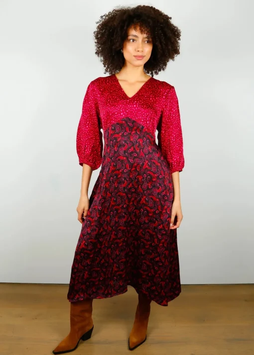 Maggie Dress Leo/Paisley Pinks