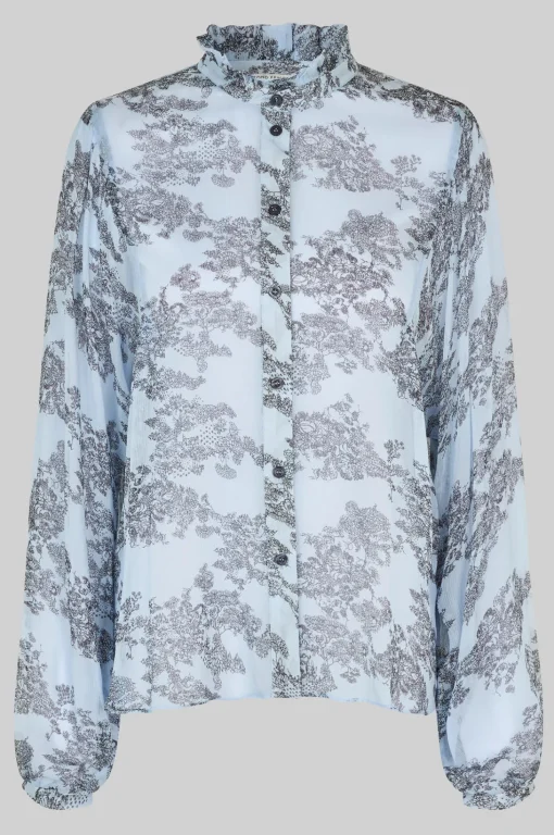 Maje Shirt Cashmere Blue