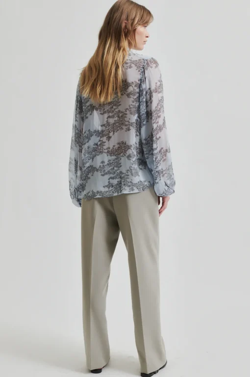 Maje Shirt Cashmere Blue