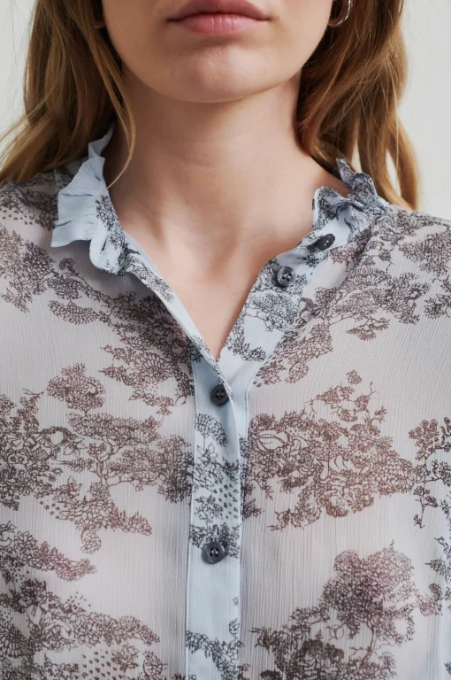 Maje Shirt Cashmere Blue