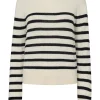 Manilla Stripe Knit Pearl / Navy