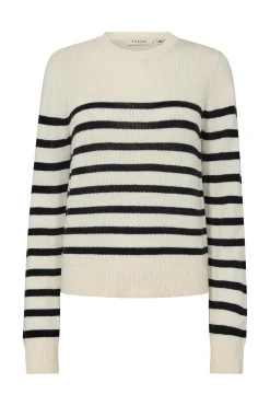 Manilla Stripe Knit Pearl / Navy