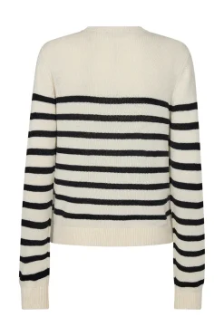 Manilla Stripe Knit Pearl / Navy