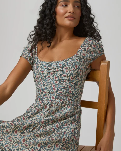 Marchella Dress Botanical Blue