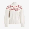 Marcie Fairisle Yoke Knit Silver Birch