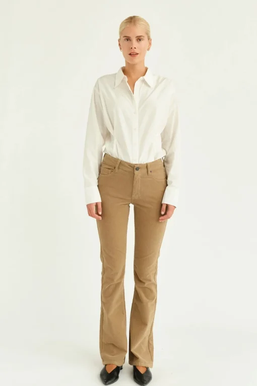Marija Jeans Baby Cord Lead Brown
