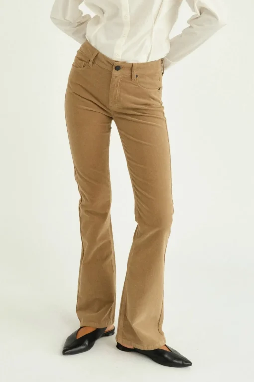Marija Jeans Baby Cord Lead Brown