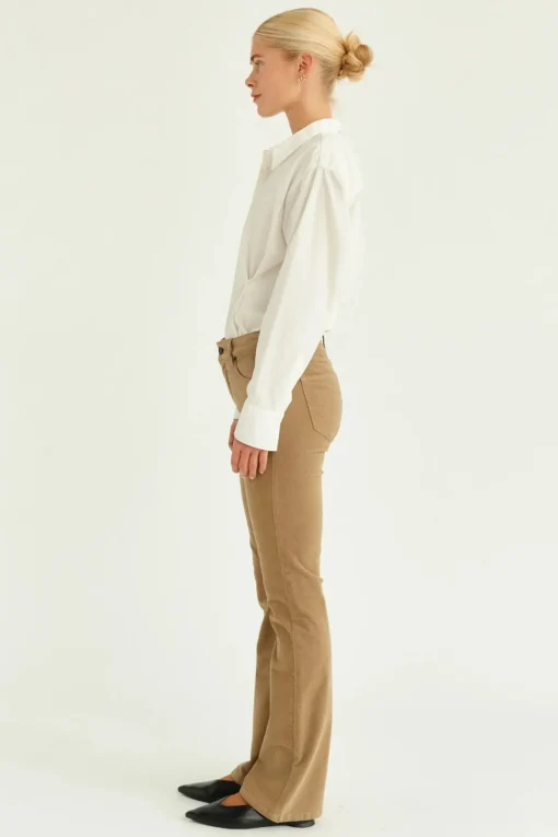 Marija Jeans Baby Cord Lead Brown