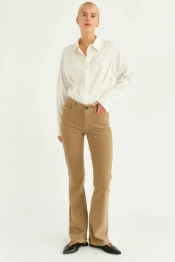 Marija Jeans Baby Cord Lead Brown