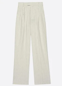Marnie Trousers Ivory Pinstripe